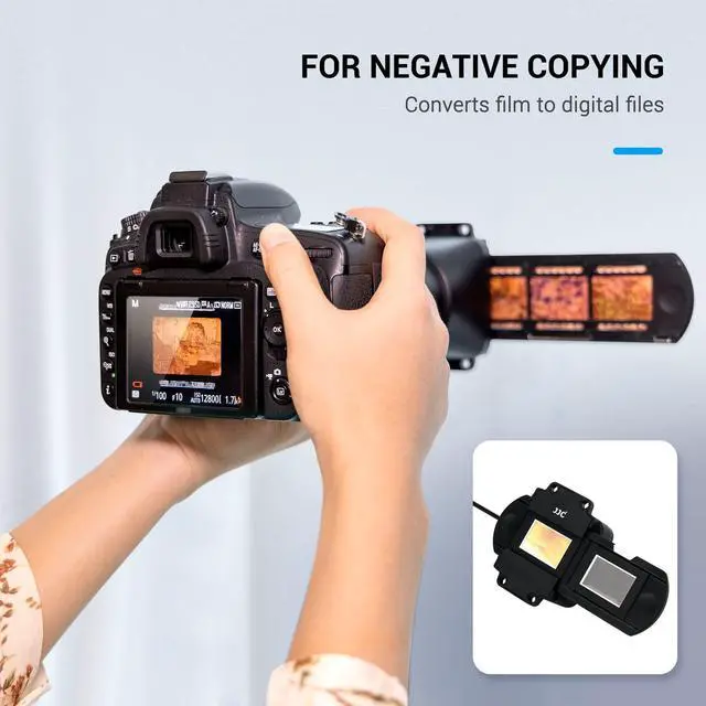 Alt view image 3 of 6 - JJC 35mm Negative Film Scanning Copying LED Light Set | 10 levels Adjust,Includes Slides Holder,Film Strip Holder,USB Light Viewer w Shoe Mount,for Negatives Converter to Digital