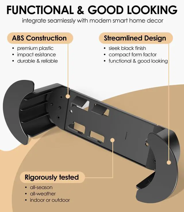 Alt view image 5 of 6 - Starlink Ethernet Cable Caddy - 2-in-1 StarLink Router Wall Mount Bracket for Starlink Gen 2, Gen 3, HP - Organizes Ethernet Adapter & 150ft Cable for Home, RV, Boat (Black)