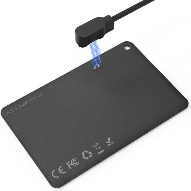 Alt view image 3 of 6 - Compatible with WAFTING Wallet Tracker Card Charger, 100cm Magnetic Replacement Charging Compatible for WAFTING Wallet Tracker Card (2 Pack-Black+White)