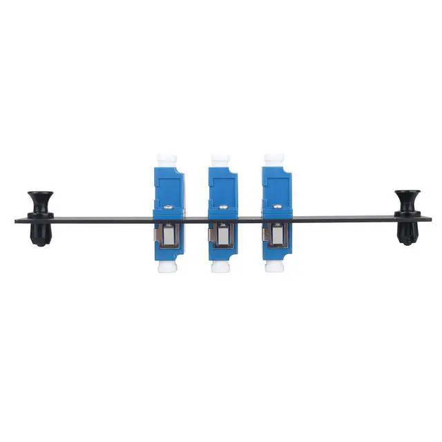 Alt view image 4 of 5 - 6-Port LC Duplex SM Fiber Patch Panel with 3 UPC Adapters, 2pcs | fiber adapter panel 6-fiber LC to LC OS2 singlemode, Ideal for data centers & telecom racks & FTTH, low insertion loss