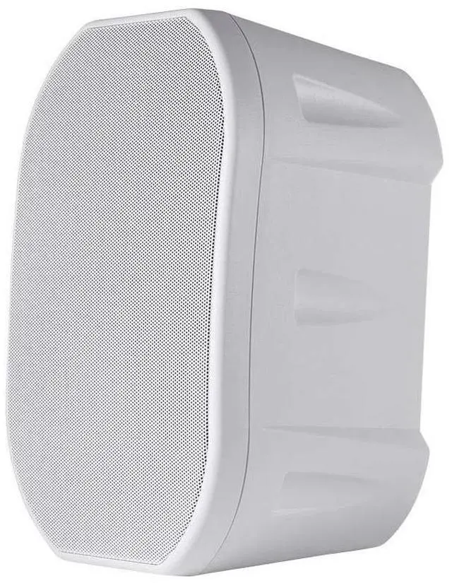 Main image of 6.5-inch Weatherproof 2-Way Speakers - with Wall Mount Bracket, IP55 Ingress Protection Rating, Pair - White