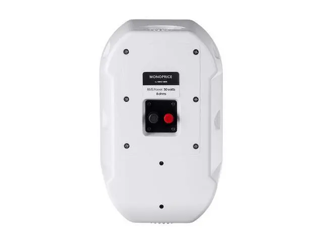 Alt view image 3 of 4 - 6.5-inch Weatherproof 2-Way Speakers - with Wall Mount Bracket, IP55 Ingress Protection Rating, Pair - White