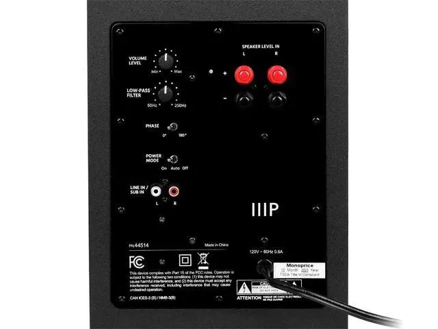 Alt view image 5 of 6 - CSW-8 8in 100 Watt Compact Subwoofer