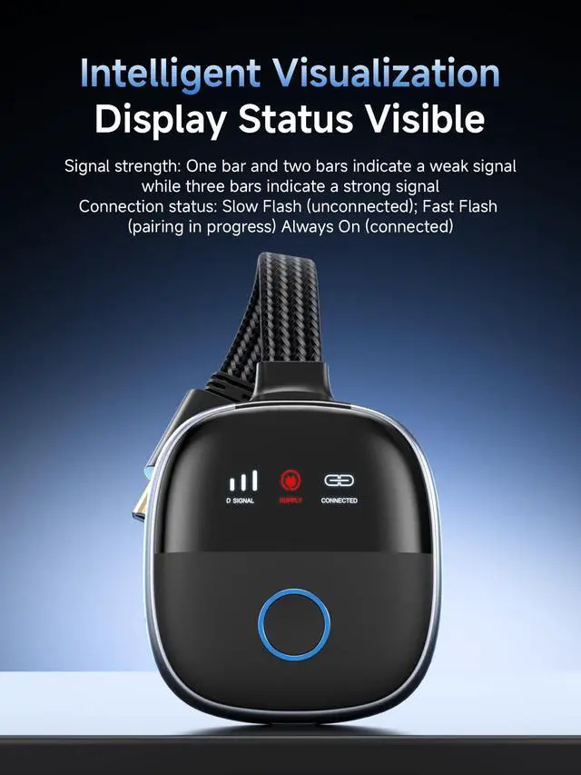 Alt view image 2 of 6 - LED Display Wireless HDMI Transmitter & Receiver Extender Kits, 5.8G Bifrequency 164ft Wireless Display Dongle, Plug and Play for Laptop PC Netflix PS4/5 TV Projector Streaming