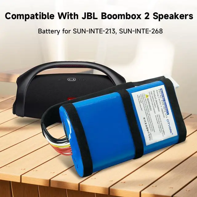 Alt view image 3 of 6 - Replacement Battery for Boombox 2 Boombox 3 Speaker with Tools Battery Part NO Boombox2, 13500mAh Li-ion SUN-INTE-213 (NOT Boombox 1)
