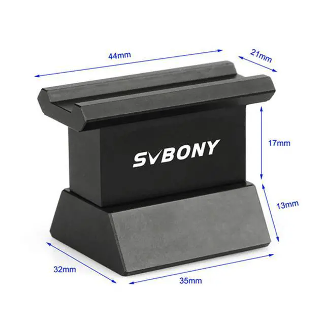 Alt view image 2 of 6 - Dovetail Mount Red Dot Fully Metal Telescope Finder Base Bracket | Compatible with Skywatcher/Celestron/Orion/Baader SkySurfer Starpointer LED Finder Scope, Solid Aluminum
