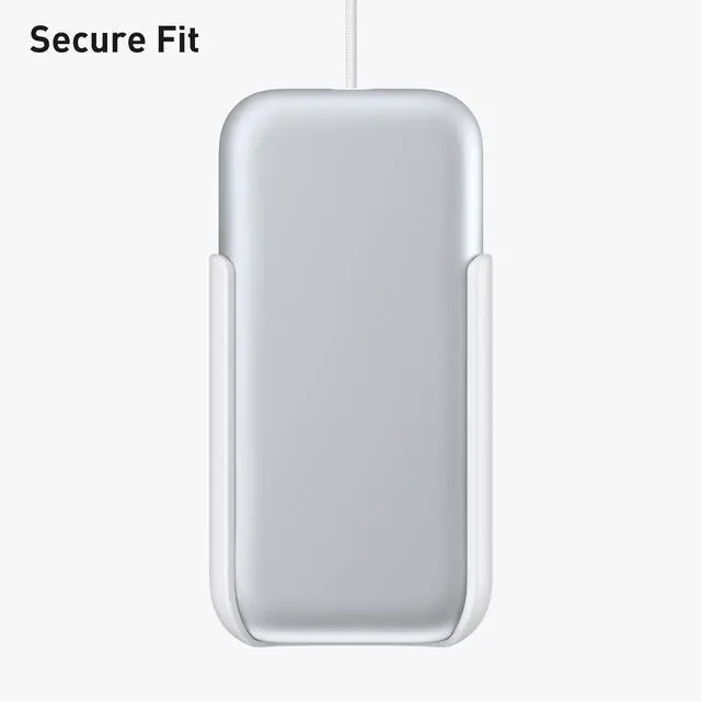 Alt view image 2 of 6 - Battery Holder Compatible with Vision Pro (Not Compatible with Carina D1) | Minimalist White Premium Battery Cover - Clip-On Design With USB-C Cable