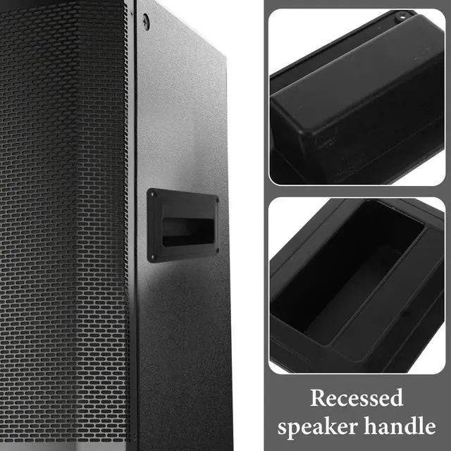 Alt view image 6 of 6 - 4 pcs Audio Speaker Side Handle Recessed Speaker Handle Plastic Small
