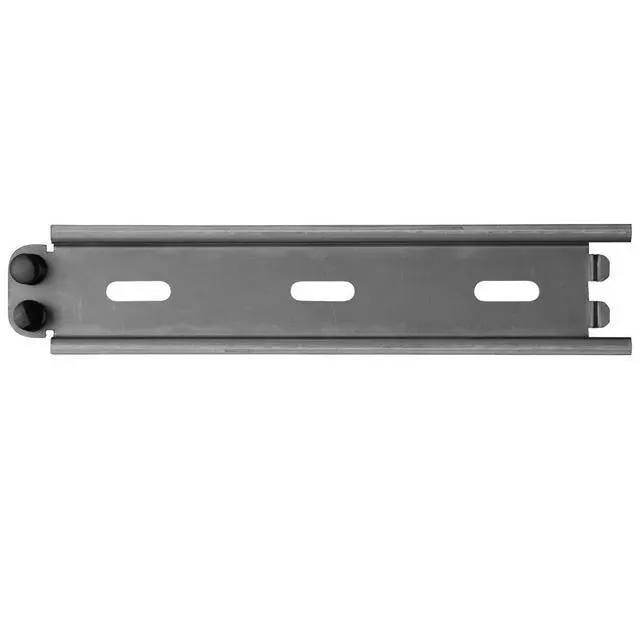 Alt view image 3 of 4 - Legrand - OnQ Half Width DIN Rail, Structured Media Enclosure, Mounting Bracket with DIN Rail Supports Mounting up to 3 Nuvo P600 Players, Nickel, AC1043