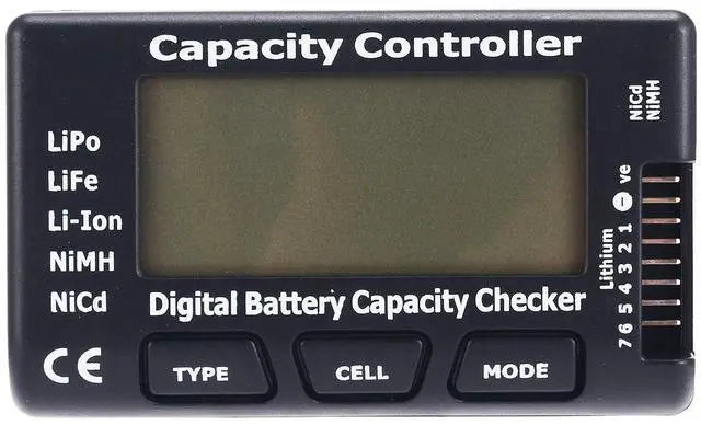 Main image of LiPo Life Li-Ion NiMH Nicd Cell Meter Digital Battery Capacity Meter Power Test CellMeter-7 Digital Battery Capacity Checker LiPo Life Li-ion NiMH Nicd