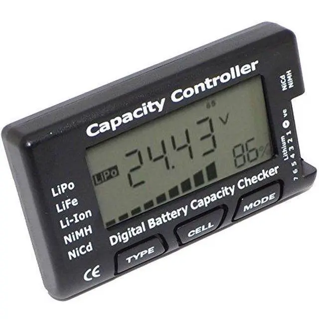 Alt view image 3 of 6 - LiPo Life Li-Ion NiMH Nicd Cell Meter Digital Battery Capacity Meter Power Test CellMeter-7 Digital Battery Capacity Checker LiPo Life Li-ion NiMH Nicd