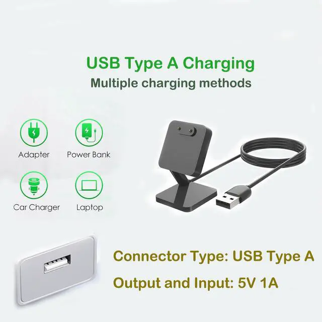 Alt view image 4 of 6 - Charger Dock for Galaxy Fit 3, Magnetic Charging Stand Base with 3.3 Feet Charger Cable, Portable Charge Station Only Compatible with Galaxy Fit 3 Smartwatch