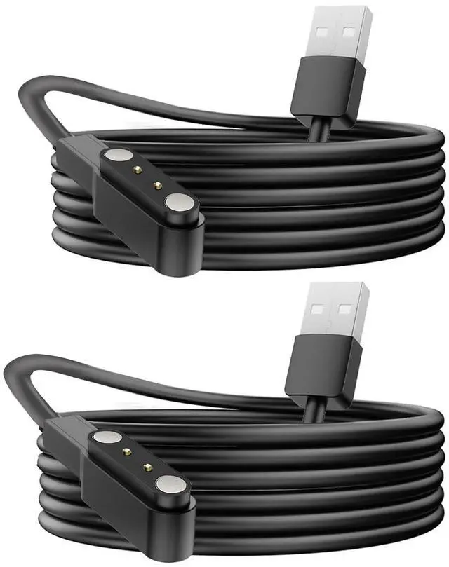 Main image of Compatible for Hugur Smart Glasses Charger, Replacement Charger Cable Compatible with Hugur AI Smart Glasses (Black+Black, Type A)