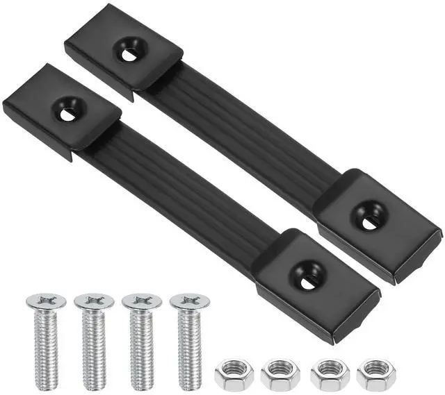 Main image of 2 Pieces 6.3 Inches Speaker Cabinet Strap Handles, Handle Pull Metal Caps Buckle Grasp Strap Hardware for Speaker Flight Case, Black