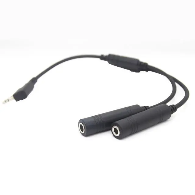 Alt view image 3 of 4 - Aviation Headset to K Plug Adapter Cable for Kenwood HYT Two-Way Radio