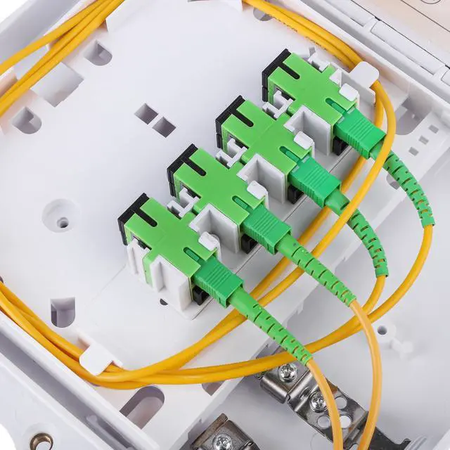 Alt view image 2 of 6 - Fiber Distribution Box, ABS Plastic FTTH Fiber Distribution Box-8 Port Fiber Optic Terminal Junction Splitter Box (8 Core with SC/APC)