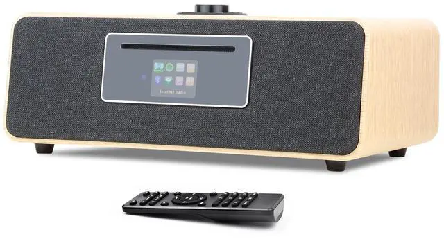 Main image of MS5 CD Player,Internet Radio, Spotify, Bluetooth, FM Stereo, Oak | 2.4in colour display, 40 presets, remote control, wooden cabinet, headphone jack, EQ modes, remote