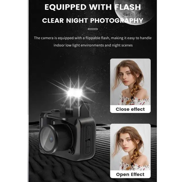 Alt view image 6 of 6 - Mini Keychain Camera, 1080P HD, Worlds Smallest KeyCam with 6 Filters, 100 Mins Battery Life, 64G Memory for Students