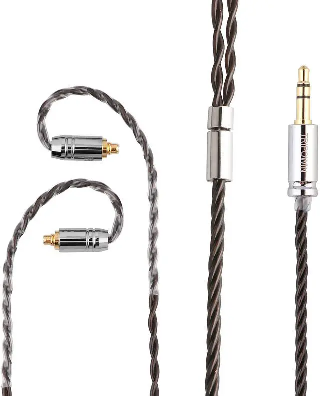 Alt view image 5 of 6 - Tripowin Mirage IEM Cable,30AWG OCC 4N HiFi IEM Upgrade Replacement Cable, with 3.5mm Audio Jack for in-Ear Monitor Audiophile Musician(MMCX) | 30AWG OCC, with 3.5mm Audio Jack for in-Ear Monitor Audi