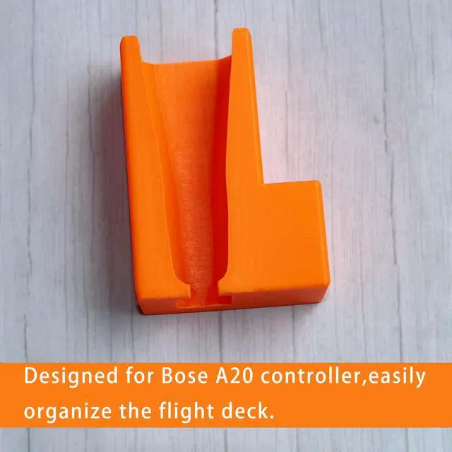 Alt view image 2 of 5 - Holder for Bose A20 Aviation Headset Controller,Mount Compatible with Bose A20 Controller(Orange)
