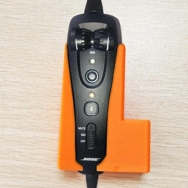Alt view image 3 of 5 - Holder for Bose A20 Aviation Headset Controller,Mount Compatible with Bose A20 Controller(Orange)
