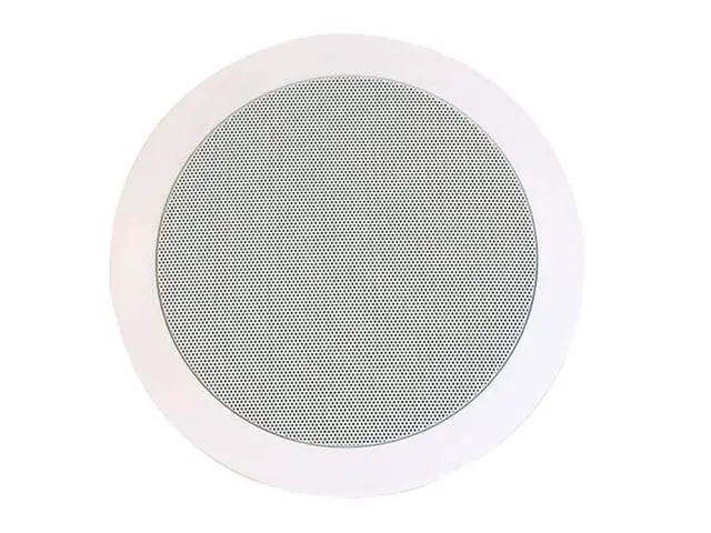 Alt view image 2 of 6 - 2-Way in-Ceiling Speakers 8 Inch (Pair) 80W Nominal, 160W Max, 8 Ohms, 9.65 Inch Cutout Diameter, Aramid Fiber Fiber Cone Driver and Titanium Silk Dome Tweeters, White - Caliber Series