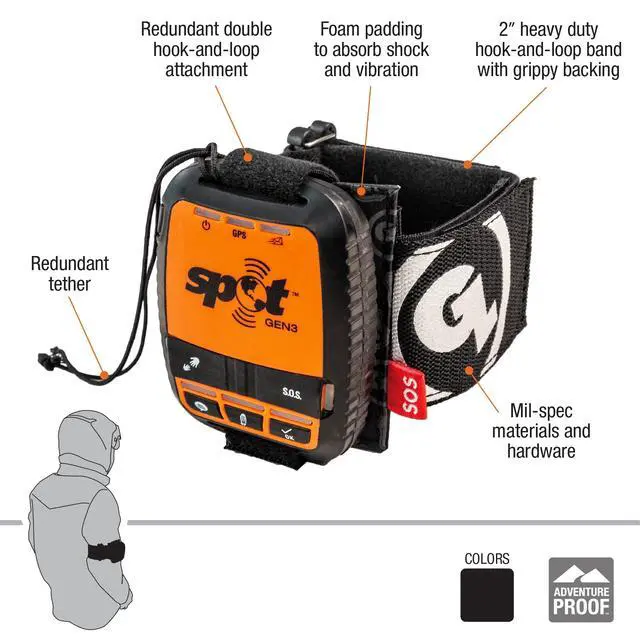 Alt view image 2 of 6 - Tracker Packer for Satellite Messengers, Portable Soft Case Compatible with SPOT Gen4 and SPOT Gen3