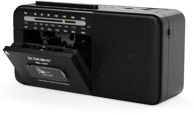 Main image of Portable Cassette Player, Bluetooth Multi-Band Boombox | AM/FM/SW Radio, USB Playback, AUX Input, 2400mAh Rechargeable Battery, Full-Range Stereo Speaker, Easy-Carry Handle