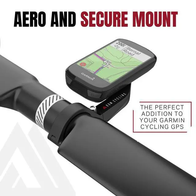 Alt view image 2 of 6 - Garmin Bike Mount with from Edge Mount Designed for Garmin Edge 540, Edge 840 and Other Models (Aero - Black) | Edge Aero Handlebar Mount - Lightweight, Durable, Universal Fit