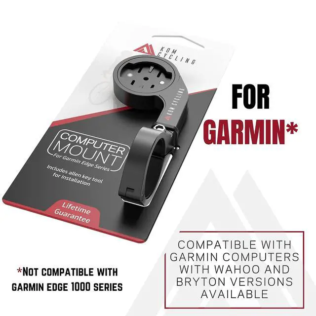 Alt view image 4 of 6 - Garmin Bike Mount with from Edge Mount Designed for Garmin Edge 540, Edge 840 and Other Models (Aero - Black) | Edge Aero Handlebar Mount - Lightweight, Durable, Universal Fit