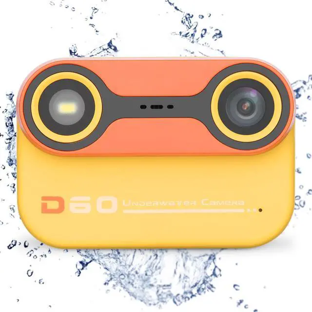 Alt view image 2 of 6 - Kids Underwater Camera, 1080P HD Waterproof Digital Camera with 2.4" IPS Screen, Birthday Gifts for Boys Girls Children, Toddler Cameras Toys for 3 4 5 6 7 8 9(Yellow)