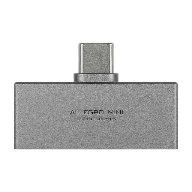 Alt view image 2 of 6 - Kiwi Ears Allegro Mini USB C to 3.5/4.4mm IEM Headphone Amplifier | Official Web EQ Tuning, High Resolution 32bit/384kHz for Phone PC Tablet, Portable for Audiophiles Gamers Use (Titanium)