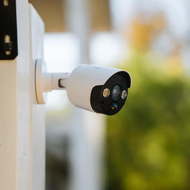 Alt view image 4 of 6 - Outdoor Motion Sensor Light with Realistic Camera Design, Two 100 Lumen LED Lights, Continuous Blinking LED Light, Weather-Resistant IP44 Design, Realistic Look, No Wiring Needed