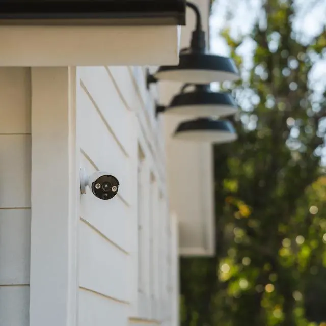 Alt view image 5 of 6 - Outdoor Motion Sensor Light with Realistic Camera Design, Two 100 Lumen LED Lights, Continuous Blinking LED Light, Weather-Resistant IP44 Design, Realistic Look, No Wiring Needed