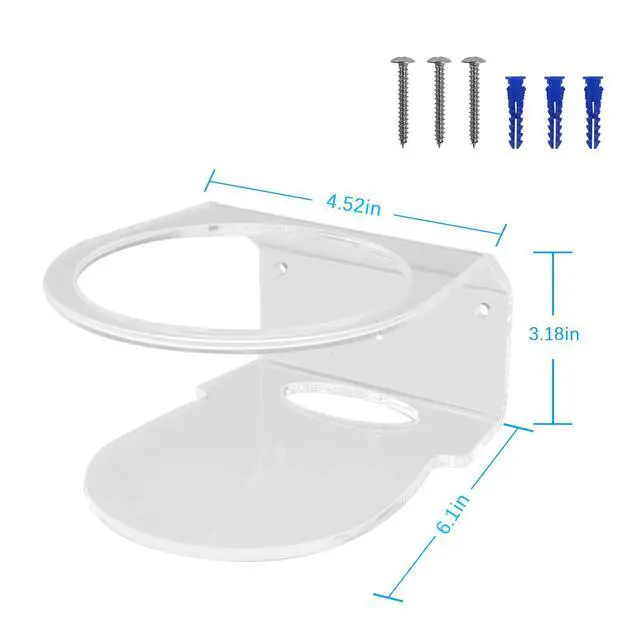 Alt view image 3 of 6 - Acrylic Wall Mount for TP-Link Deco X55 AX3000 WiFi 6 Mesh System(Deco X55), X55 Pro, X20, X60, X68 (AX3000,AX1800,AX3600), 2 Pack
