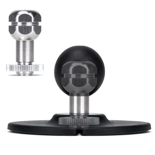 Alt view image 3 of 6 - 1 inch Sticky Ball Mount with VHB Adhesive TPU Pad | Compatible with RAM B-Size Double Socket Arm, Residue-Free Dashboard Base for Car Smartphone Holder and GoPro Action Camera