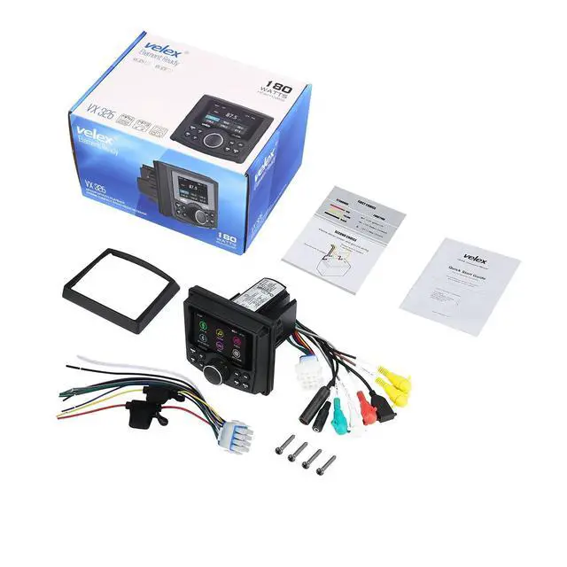Alt view image 4 of 6 - Marine Stereo, Audio Video Player FM/AM with Bluetooth Streaming, for Yacht, Boat, UTV, ATV, Power Sport, Spa