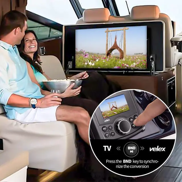Alt view image 5 of 6 - Marine Stereo, Audio Video Player FM/AM with Bluetooth Streaming, for Yacht, Boat, UTV, ATV, Power Sport, Spa