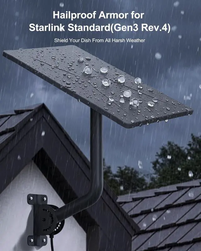 Alt view image 2 of 6 - Silicone Protective Cover Case for Starlink Gen3/4/4X Standard | Exclusive UV Tech 1.8x Longer Life, Honeycomb Cooling, Reinforced Corners, Weatherproof, Zero Signal Loss for Outdoor Rooftop