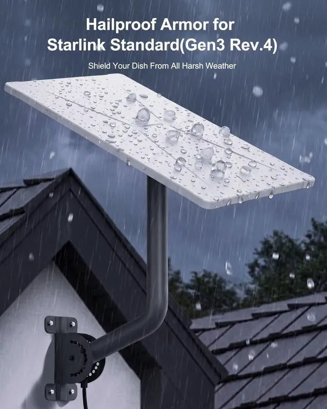 Alt view image 2 of 6 - Silicone Protective Cover Case for Starlink Gen3/4/4X Standard | Exclusive UV Tech 1.8x Longer Life, Honeycomb Cooling, Reinforced Corners, Weatherproof, Zero Signal Loss for Outdoor Rooftop