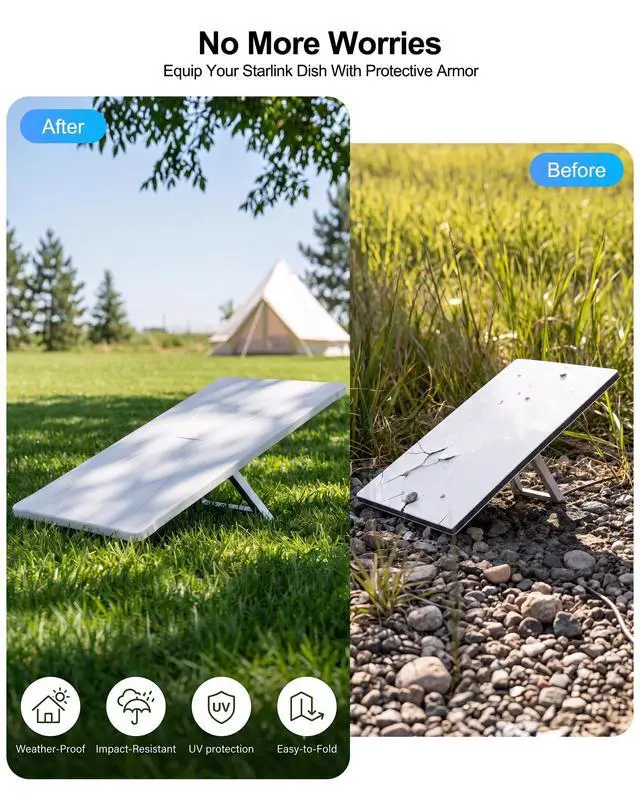 Alt view image 5 of 6 - Silicone Protective Cover Case for Starlink Gen3/4/4X Standard | Exclusive UV Tech 1.8x Longer Life, Honeycomb Cooling, Reinforced Corners, Weatherproof, Zero Signal Loss for Outdoor Rooftop