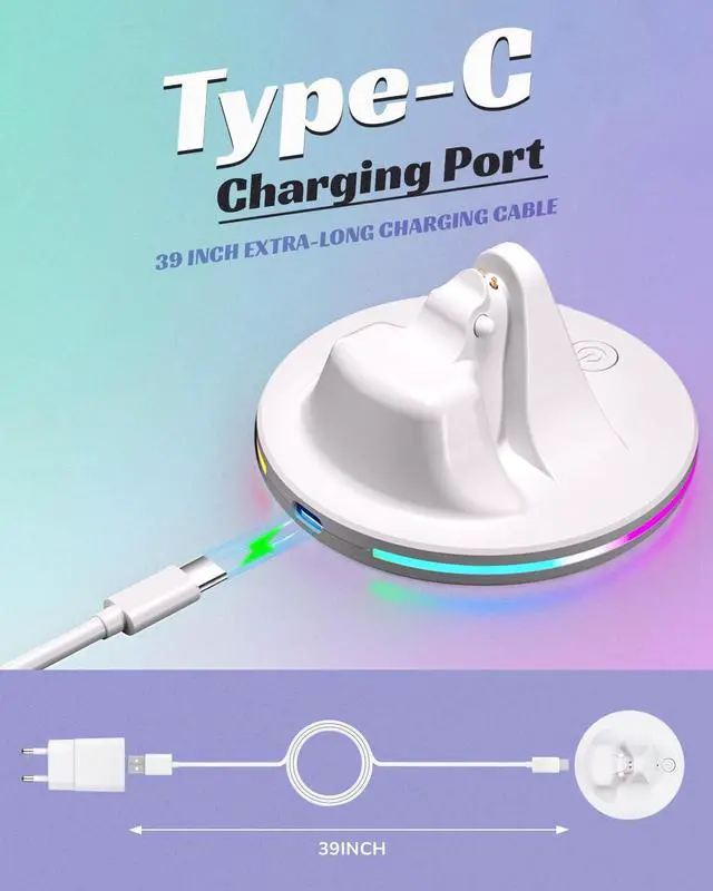 Alt view image 5 of 6 - Charging Stand for RayBan Meta Gen2,Smart Glasseses Charging Dock | Compatible with Rayban Meta/Wayfarer/Skyler/Headliner/Oakley HSTN,Smart Glasses Charger with RGB Light