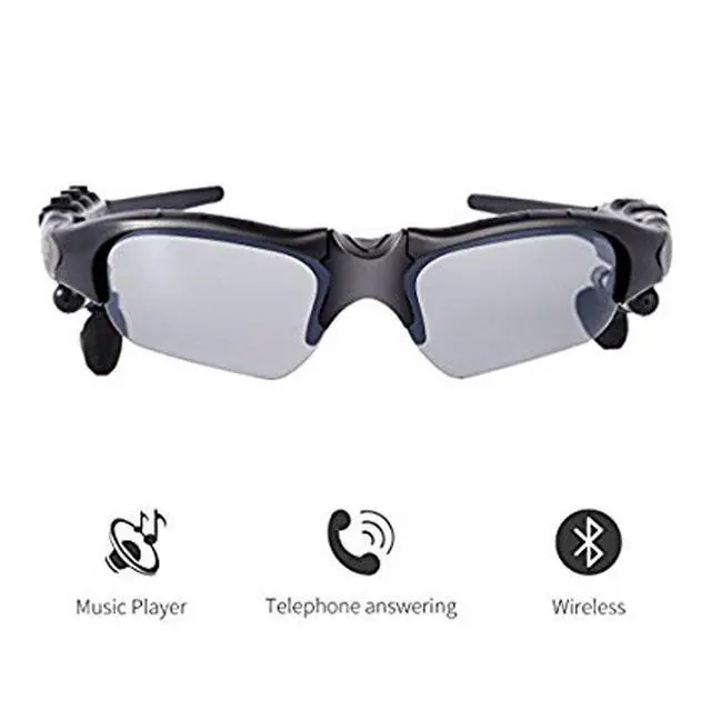 Alt view image 2 of 6 - Wireless Bluetooth MP3 Polarized Lenses Music Sunglasses V4.1 Stereo Handfree Headphone for iPhone Samsung Most Smartphone or PC (Black)