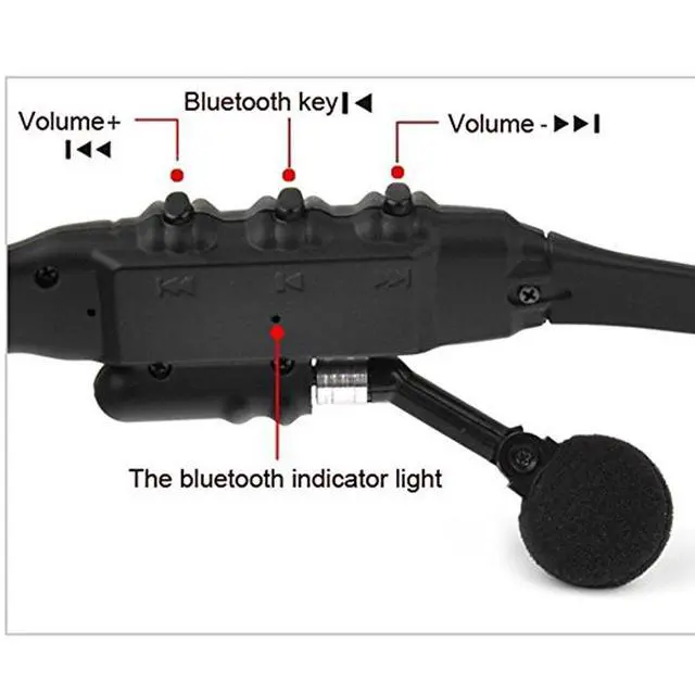 Alt view image 6 of 6 - Wireless Bluetooth MP3 Polarized Lenses Music Sunglasses V4.1 Stereo Handfree Headphone for iPhone Samsung Most Smartphone or PC (Black)