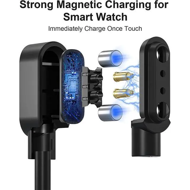 Alt view image 4 of 6 - Compatible for Hugur Smart Glasses Charger, Replacement Charger Cable Compatible with Hugur AI Smart Glasses (Black, Type C)