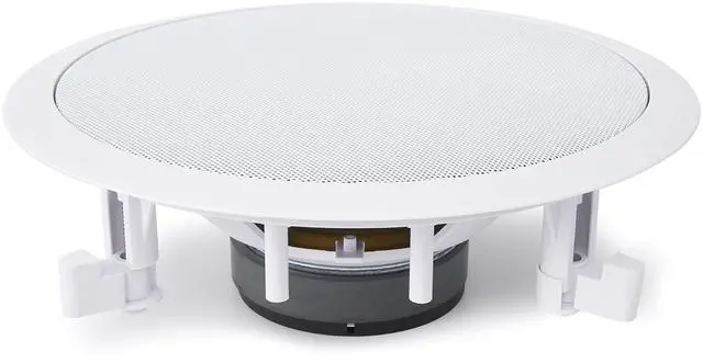 Alt view image 6 of 6 - Pair Flush 8 Mount In-wall In-ceiling 2-Way Home Speaker System Spring Loaded Quick Connections Dual Polyprone Cone Polymer Tweeter Stereo Sound 250 Watts (PDIC1681RD)
