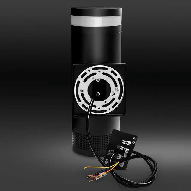 Alt view image 3 of 6 - Eclipse Series Wall Mount Outdoor Landscaping Speaker with LED Light