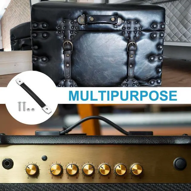 Alt view image 6 of 6 - 9.9 Inches Speaker Cabinet Strap Handles, Handle Pull Metal Caps Buckle Grasp Strap Hardware for Speaker Flight Case, Silver