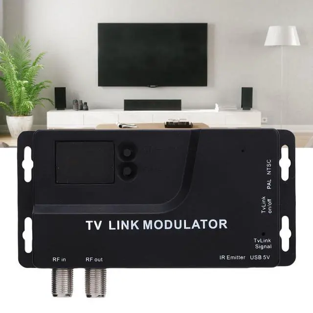 Alt view image 2 of 6 - RF Modulator, 471.25MHz885.25MHz 1080P HD Coaxial Converter Supports NTSC PAL Formats HDMI 1.4 to RF Adapter for TV Game Console Satellite Box DVD PC