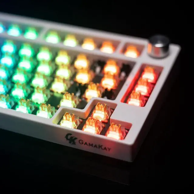 Main image of Phoenix Linear Silent Keyboard Switch with LED Diffuser, 5 Pin | Pre-lubed Switches for Backlit Mechanical Keyboard, Phoenix V2 Switch (70Pcs)